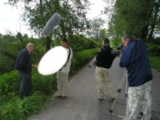 Praca na planie filmu "Fotografowie prowincjonalni"