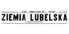 Ziemia Lubelska : pismo codzienne, R. 27, nr 320 (25 listopada 1931 r.)