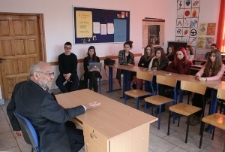 Uczniowie Liceum im. I. Paderewskiego - spotkanie z Aleksem Dancygiem.