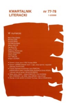 Kresy : kwartalnik literacki, nr 77-78 1-2/2009