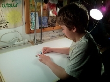 Przygotowywanie scenografii do animacji "Miasto Podziemne"