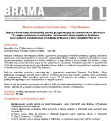 &bdquo;Musicie przekazać tę historię dalej&hellip;&rdquo;: scenariusz