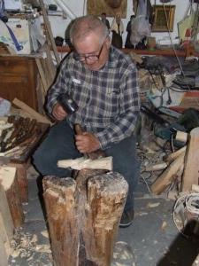 Jan Pawłowski przy pracy