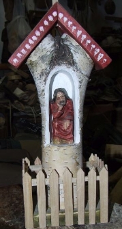 Frasobliwy - rzeźba ludowa autorstwa Jana Pawłowskiego