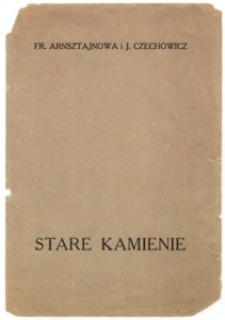 Okładka tomu wierszy "Stare kamienie"