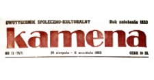 Kamena : dwutygodnik społeczno-kulturalny, R. 50 nr 14 (781), 3-16 lipca 1983