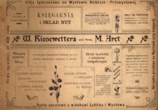 Reklama księgarni Kiesewettera