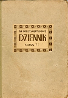 Dziennik na rok szkolny 1938/39 : klasa II b
