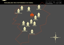 Podlubelskie wsie notowane w XV wieku. Infografika