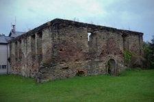 The ruins of the synagogue in Dukla