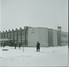 Dworzec PKS w Lublinie - hala dworca zimą