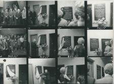 Wgląd&oacute;wka, 1 &ndash; 12 Odsłonięcie tablicy pamiątkowej ku czci Wandy Kaniorowej