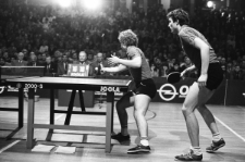 Międzynarodowy mecz tenisa stołowego na hali MOSiR w Lublinie