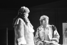 Aktorzy podczas pr&oacute;by spektaklu "Teatr Maszynowy"