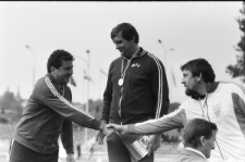 Mistrzostwa Polski w lekkoatletyce na stadionie miejskim w Lublinie - na podium po dekoracji