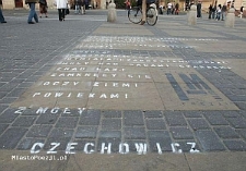Wiersz Czechowicza na Placu Łokietka