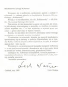 Mili Państwo, Drogi Wyborco