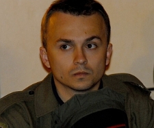 Maciej Samolej na koncercie poezji śpiewanej w Kabaret Cafe