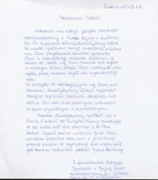 Urodzinowy list dla poetki Julii Hartwig