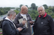Karol Becker, Tomasz Pietrasiewicz oraz Andrzej Kurowski podczas "Spaceru z Czechowiczem"