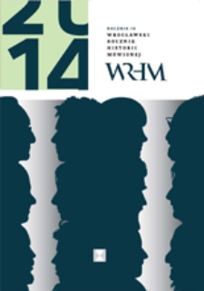 Wrocławski Rocznik Historii Mówionej 4/2014