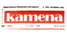 Kamena : dwutygodnik społeczno-kulturalny, R. 53 nr 3 (849), 9 lutego 1986