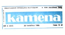Kamena : dwutygodnik społeczno-kulturalny, R. 53 nr 8 (854), 20 kwietnia 1986