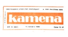 Kamena : dwutygodnik społeczno-kulturalny, R. 53 nr 19 (865), 21 września 1986