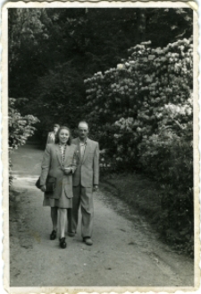 Józef Honig ze swoją pierwszą żoną Nadzią Wajcburt