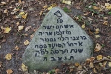 Macewa na cmentarzu żydowskim w Knyszynie
