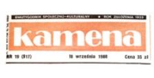 Kamena : dwutygodnik społeczno-kulturalny, R. 55 nr 19 (917), 18 września 1988