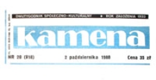 Kamena : dwutygodnik społeczno-kulturalny, R. 55 nr 22 (920), 30 paźdz. 1988