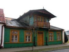 A wooden Jewish house in Włodawa