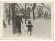 Katarzyna Kiełczewska i Andrzej Kiełczewski na nartach w Guz&oacute;wce