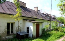 Elewacja p&oacute;łnocna dworu na Sławinie