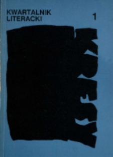Kresy : kwartalnik literacki, nr 1 1990