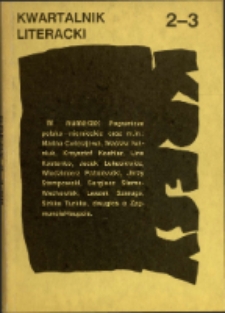 Kresy : kwartalnik literacki, nr 2-3 1990