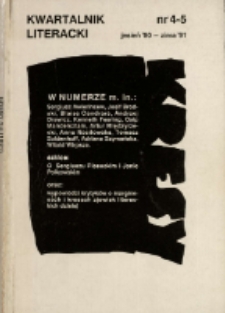 Kresy : kwartalnik literacki, nr 4-5 1990-1991