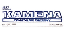 Kamena : kwartalnik kresowy, R. 58 nr 2 (931), 1991