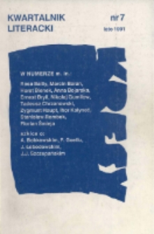 Kresy : kwartalnik literacki, nr 7 1991