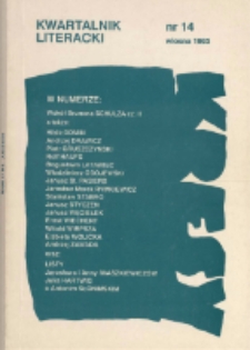 Kresy : kwartalnik literacki, nr 14 1993