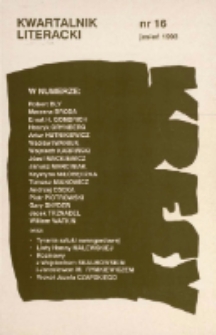 Kresy : kwartalnik literacki, nr 16 1993