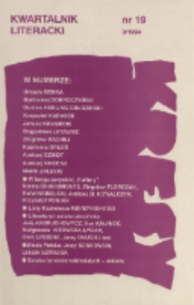 Kresy : kwartalnik literacki, nr 19 3/1994