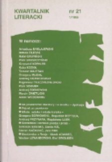 Kresy : kwartalnik literacki, nr 21 1/1995