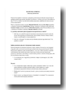 Rachunek sumienia dotyczący przestrzeni