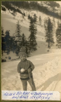 Leszek Bielski zimą w Zakopanem