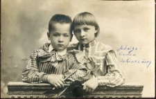 Rodzeństwo: Jadwiga i Wacław Sobierańscy