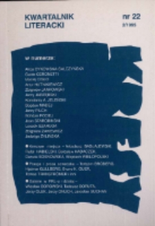 Kresy : kwartalnik literacki, nr 22 2/1995