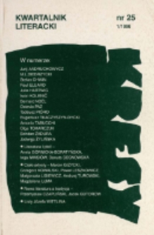 Kresy : kwartalnik literacki, nr 25 1/1996