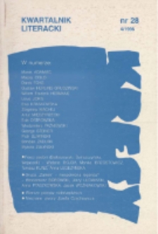 Kresy : kwartalnik literacki, nr 28 4/1996